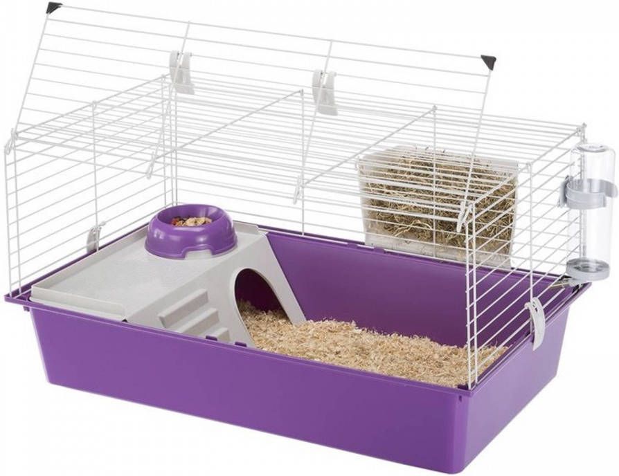 Ferplast Caviakooi Cavie 80 Dierenverblijf 79x49x38.5 cm Grijs
