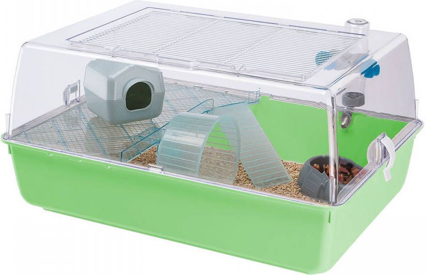 Ferplast Hamsterkooi Mini Duna Kompleet Dierenverblijf 55x39x27 cm Assorti