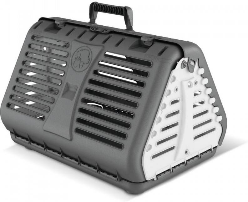 Rotho My Pet Dierendraagkrat Grijs/wit