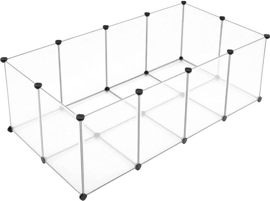 Songmics Metalen Knaagdieren Kooi Voor Binnen En Buiten 143 X 73 X 46 Cm
