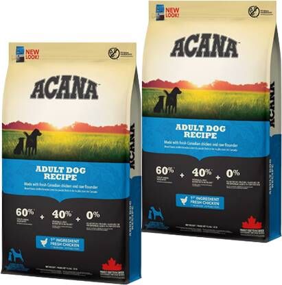 Acana Heritage Adult Dog Kip&Kalkoen Hondenvoer 17 kg