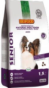 Biofood BF Petfood Senior Mini gevogelte hondenvoer 2 x 10 kg