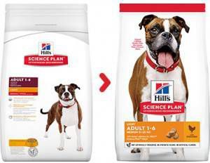 Hill's Adult Medium Light Kip hondenvoer 14 kg + gratis Hill's Healthy Weight hondensnack 220 gram