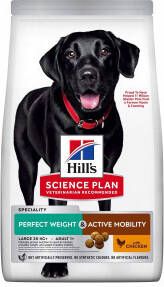 Hill's Hill&apos, s Adult Large Perfect Weight & Active Mobility hondenvoer 2 x 12 kg