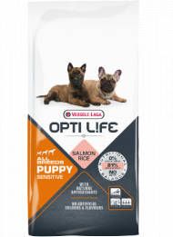 Opti Life Puppy Sensitive All Breeds hondenvoer 2 x 12, 5 kg