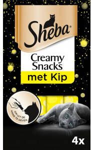 Sheba Creamy Snacks met kip kattensnack(4 st)Per 2