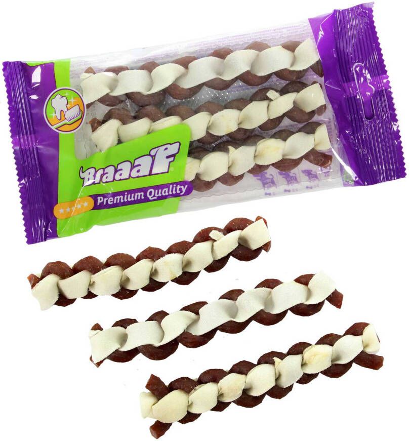 Braaaf Twister Double 12 cm 3 stuks