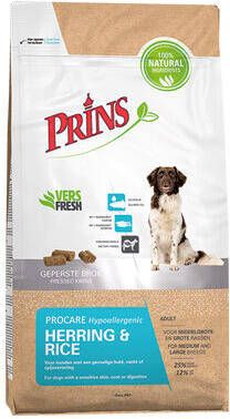 Prins Procare Adult Hypoallergeen Haring&Rijst Hondenvoer 12 kg