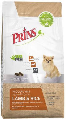 Prins ProCare Mini Lam & Rijst Hypoallergenic hondenvoer 3 kg
