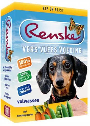 Renske 10x Vers Gestoomd Complete Menu Kip Rijst 395 gr