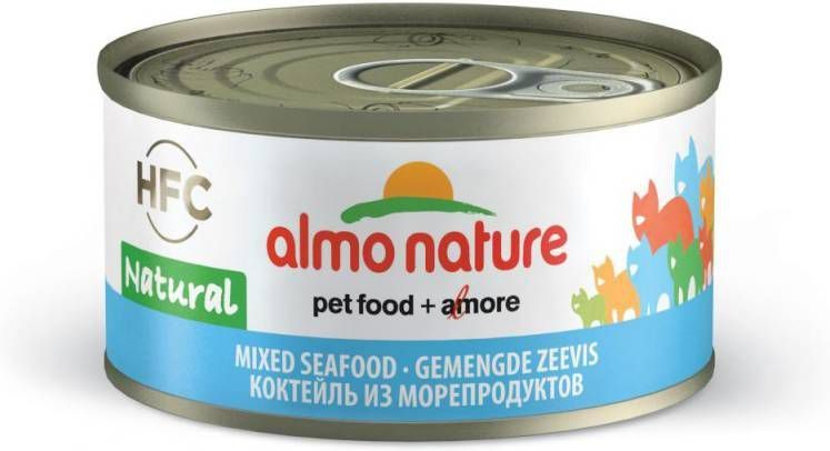 Almo Nature Hfc Cat Natural Blik 70 g Kattenvoer Zeevis