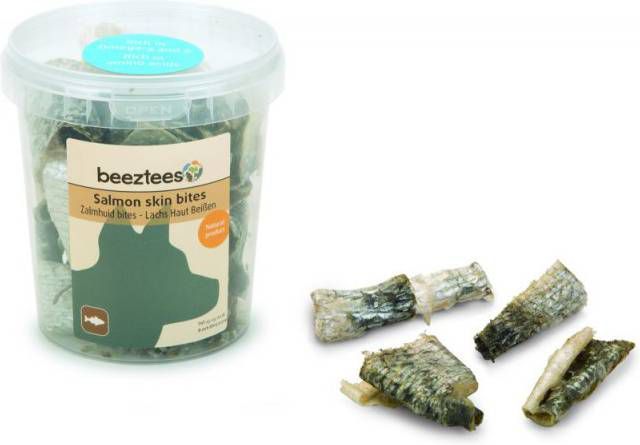 Beeztees Zalmhuid Bites 75 gr
