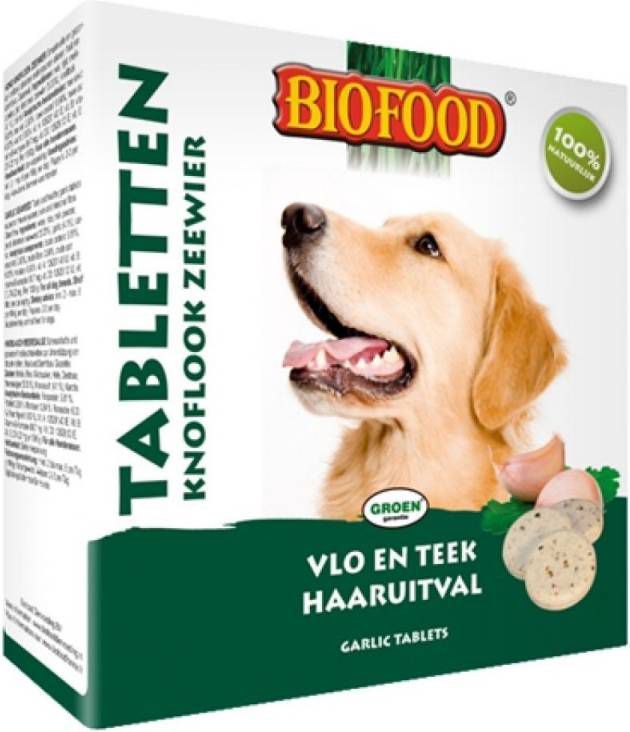 Biofood BF Petfood Tabletten Knoflook Zeewier voor de hond Per 2 verpakkingen