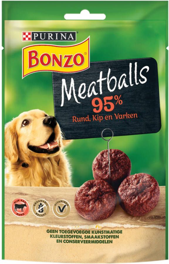 Bonzo Meatballs hondensnacks 7 x 70 gr