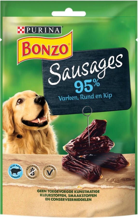 Bonzo Sausages hondensnacks 7 x 70 gr