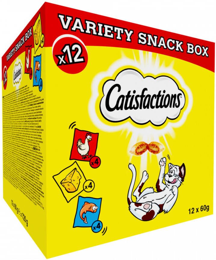 Catisfactions Megabox Kattensnack 12x60 g