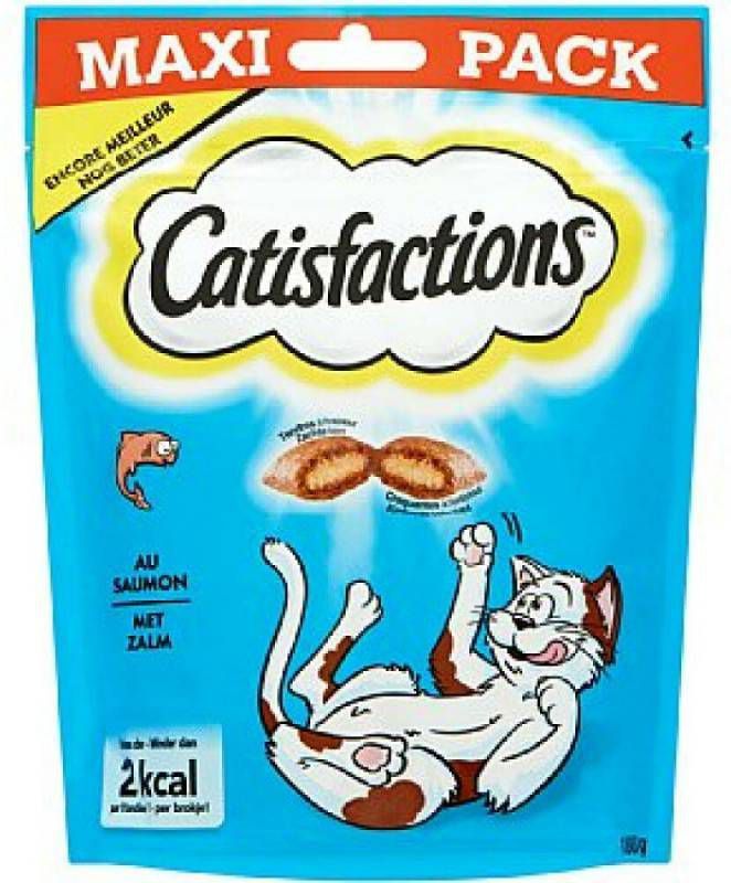 Catisfactions Zalm 180 gr kattensnoep 2 x 180 gr