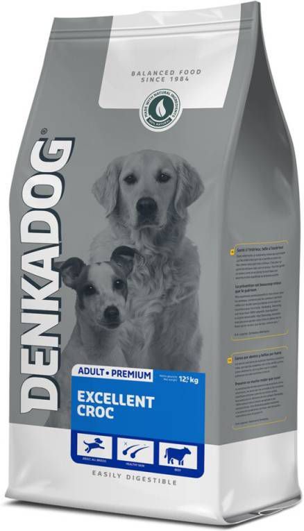 Denkadog Excellent Croc Rund&Vis Hondenvoer 12.5 kg
