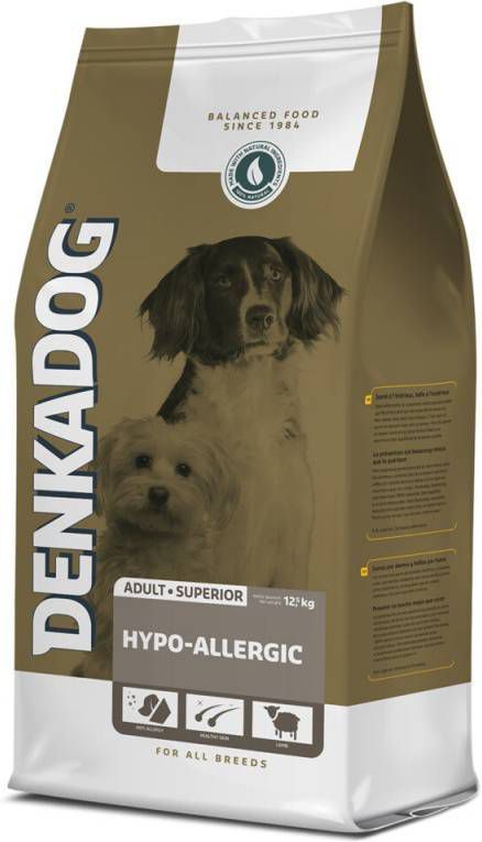 Denkadog Superior Hypo Allergic Lam&Rijst Hondenvoer 12.5 kg