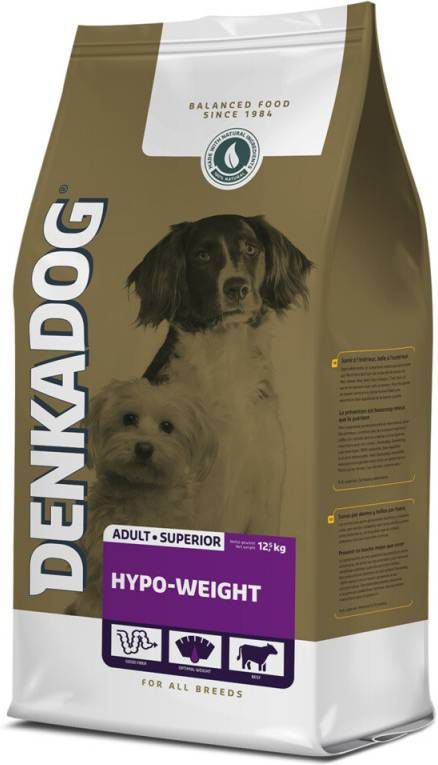 Denkadog Superior Hypo Weight Rund&Kip Hondenvoer 12.5 kg