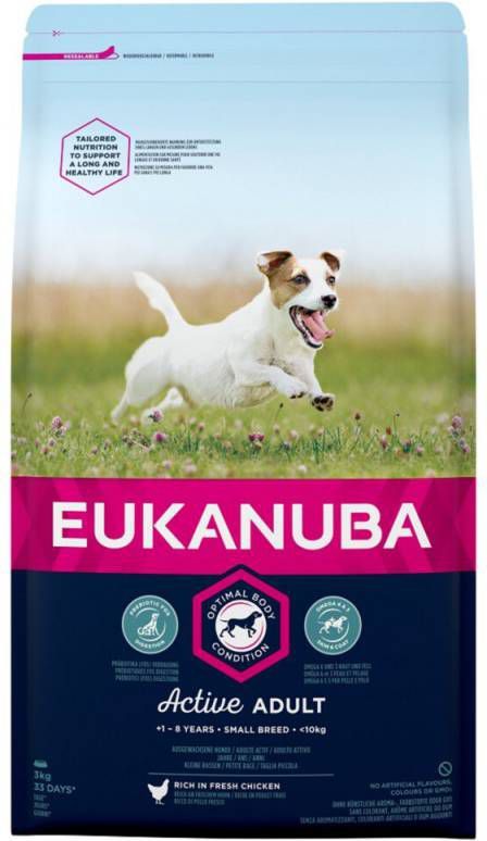 Eukanuba Active Adult Small Breed Kip Hondenvoer 12 kg
