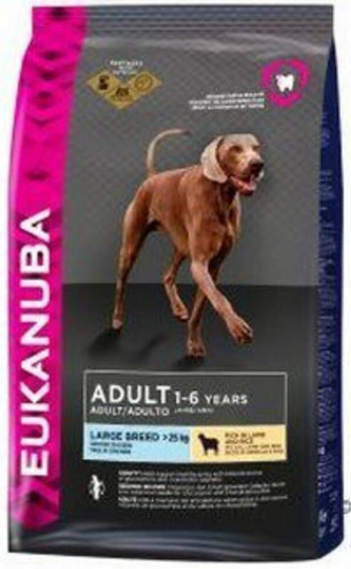 Eukanuba Adult Large Breed lam & rijst hondenvoer 2 x 2, 5 kg