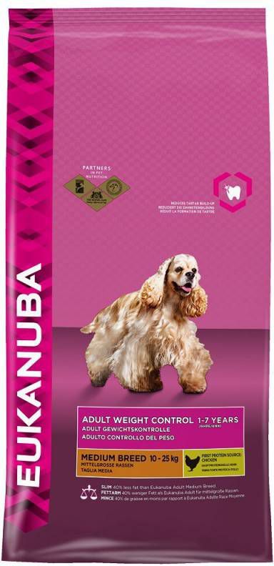 Eukanuba Daily Care Small/Medium Weight Control Kip Hondenvoer 12 kg