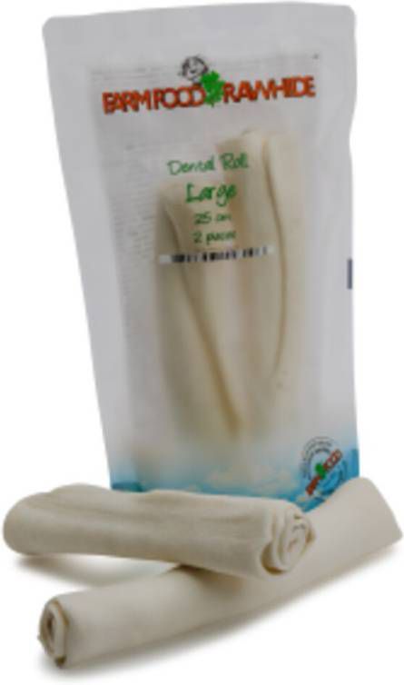 Farm Food Rawhide Dental Roll Rund Hondensnacks 130 g