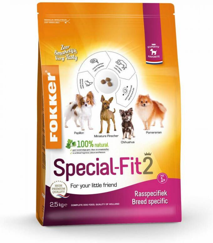 Fokker Dog Special Fit 2 Hondenvoer Dubbelpak 2 x 2, 5 kg