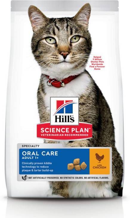 Hill's Science Plan Kattenvoer Adult Oral Care Kip 7 kg