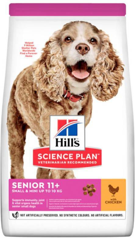 Hill's Science Plan Hondenvoer Senior 11+ Small&amp, Mini Kip 1, 5 kg