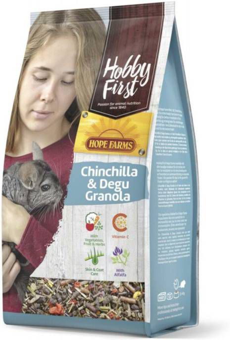 HobbyFirst Hope Farms Chinchilla & Degu Granola Chinchillavoer 2 kg