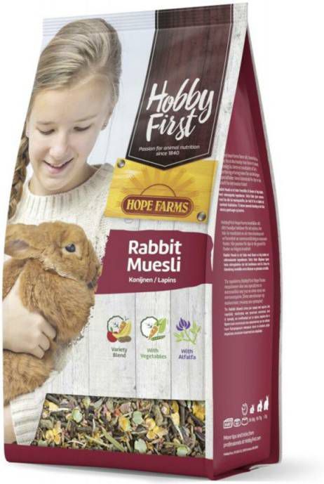 HobbyFirst Hope Farms Rabbit Muesli Konijnenvoer 2.5 kg