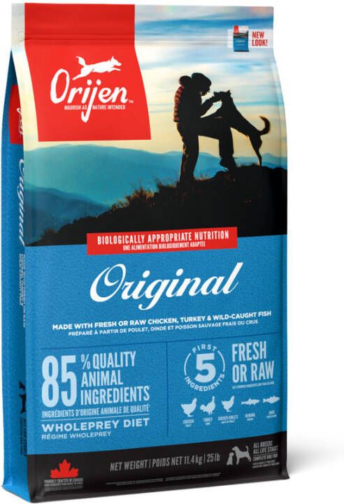 Orijen Hondenvoer Whole Prey Original Dog 11, 4 kg