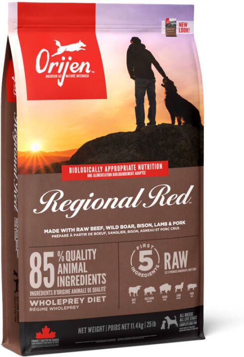 Orijen Hondenvoer Whole Prey Regional Red 11, 4 kg