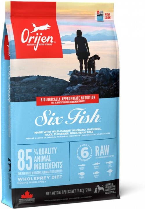 Orijen Hondenvoer Whole Prey Six Fish 6 kg