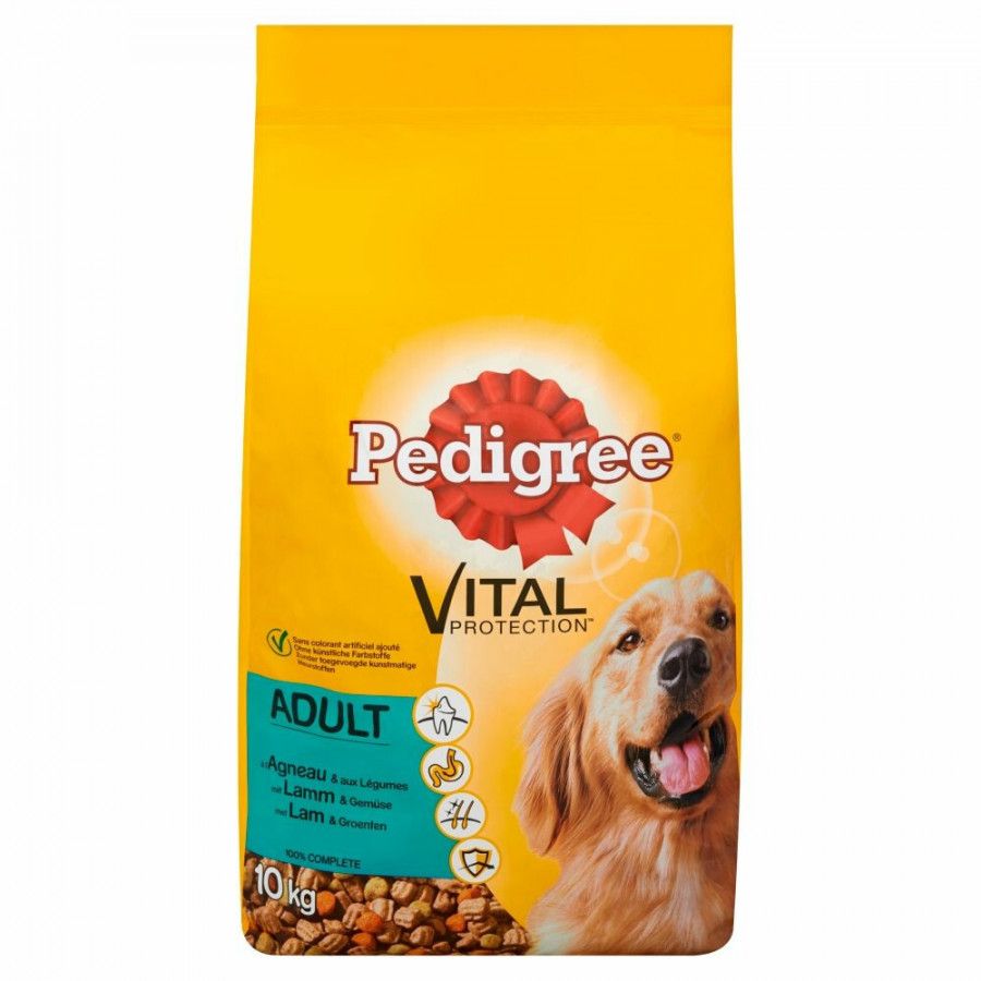 Pedigree Adult Lam & Groenten hondenvoer 10 kg + Good Chew snack gratis
