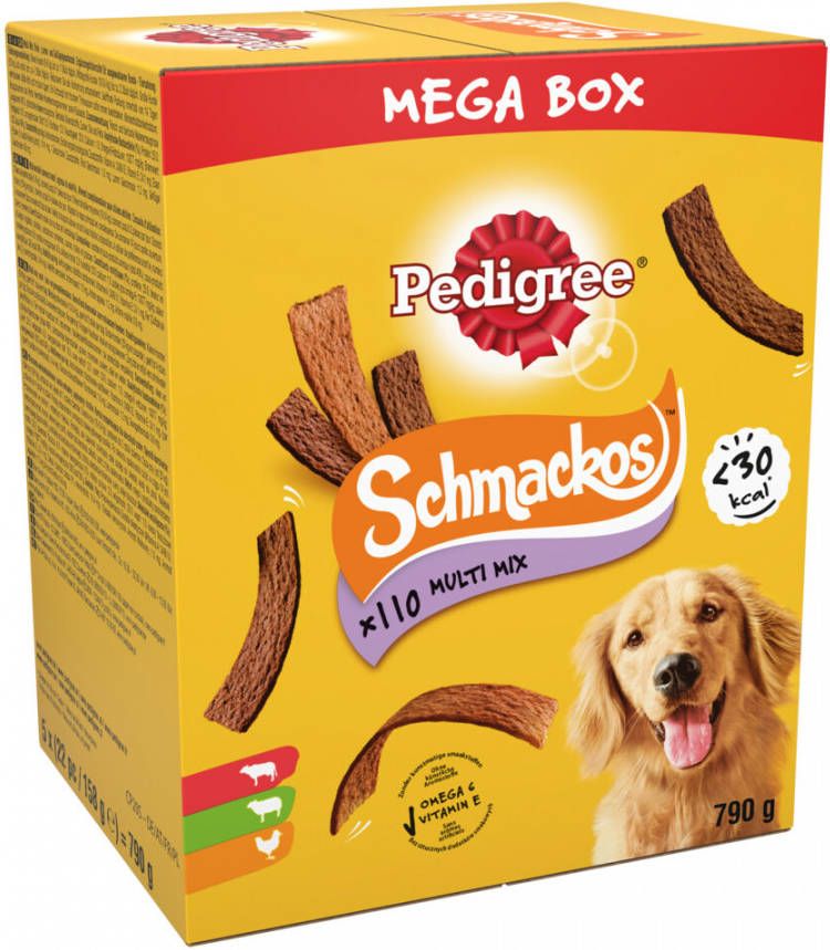 Pedigree Megabox Schmackos Hondensnacks 110 stuks