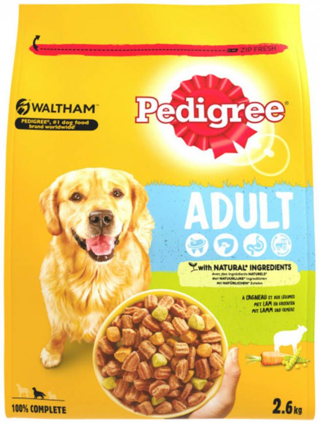 Pedigree Vital Droogvoer Adult Lam 2, 6 kg