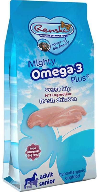 Renske M.O.P. Adult/Senior Kip & Rijst hondenvoer 2 x 15 kg + 2 x Renske snacks Kip 150 gr