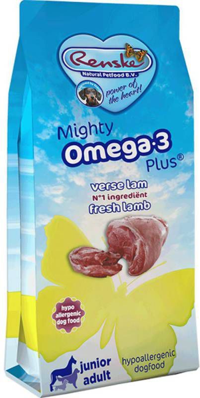 Renske M.O.P. Adult/Junior Lam & Rijst hondenvoer 2 x 15 kg + 2 x Renske snacks Lam 150 gr