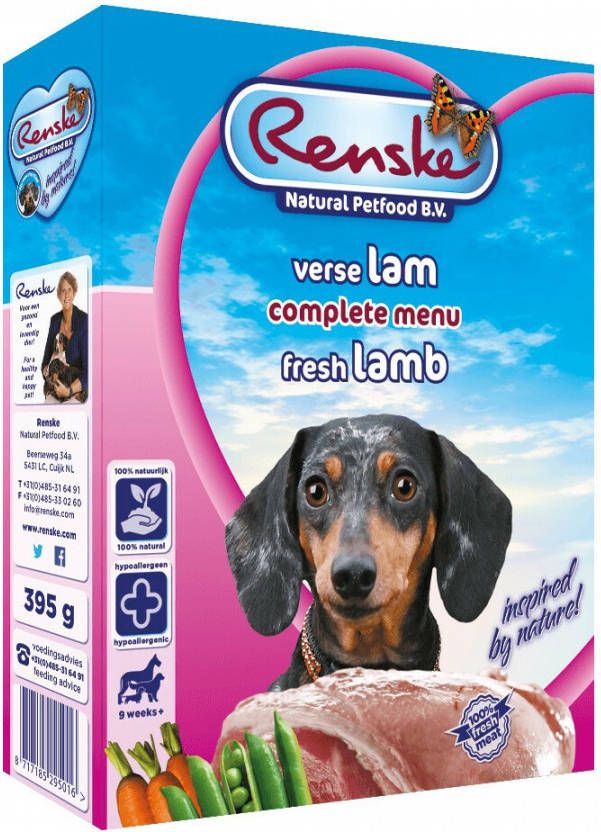 Renske Vers Gestoomd Complete Menu Lam Rijst 395 gr