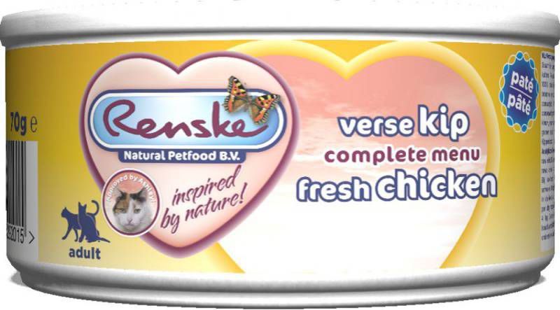 Renske Kat Adult Verse 70 g Kattenvoer Kip