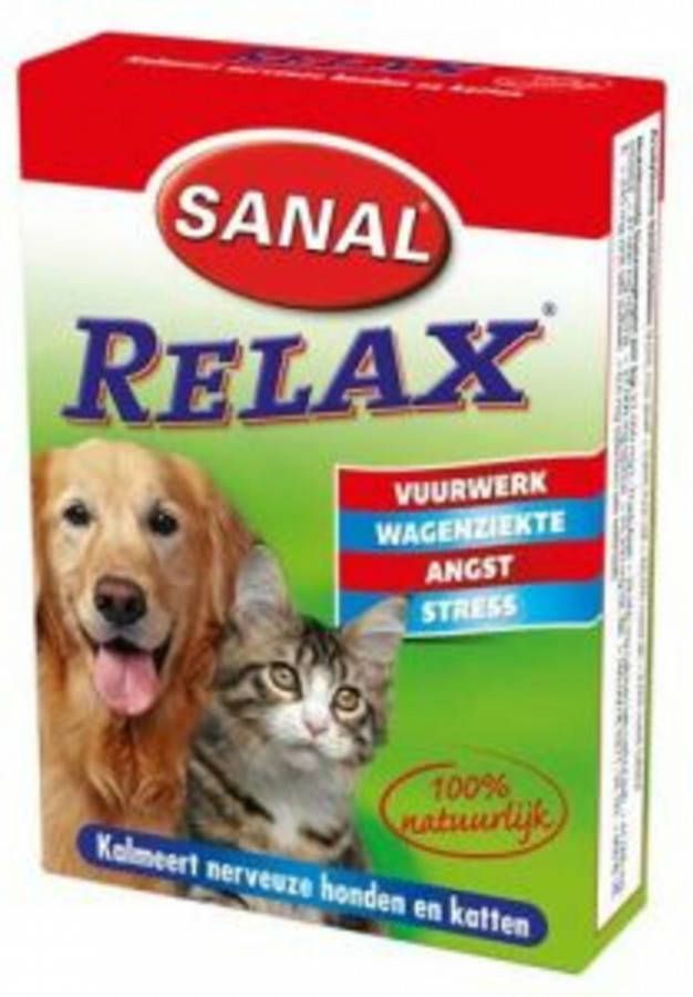 Sanal Relax Hond/Kat Anti stressmiddel 15 stuks