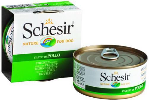 Schesir Hond Blik Gelei 150 g Hondenvoer Kipfilet