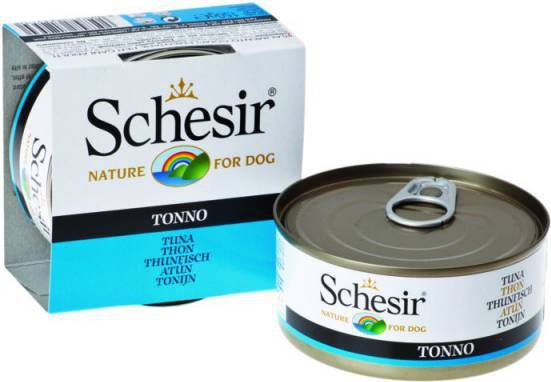 Schesir Hond Blik Gelei 150 g Hondenvoer Tonijn
