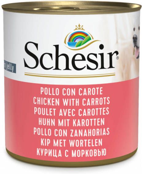 Schesir Hond Blik Gelei 285 g Hondenvoer Kip&Aardappel