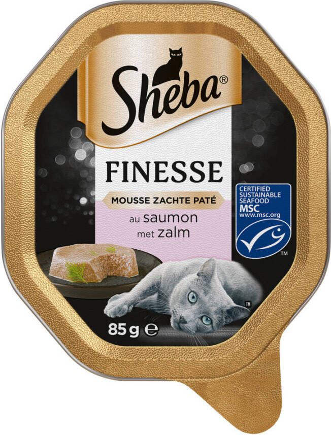 Sheba Alu Finesse Mousse 85 g Kattenvoer Zalm