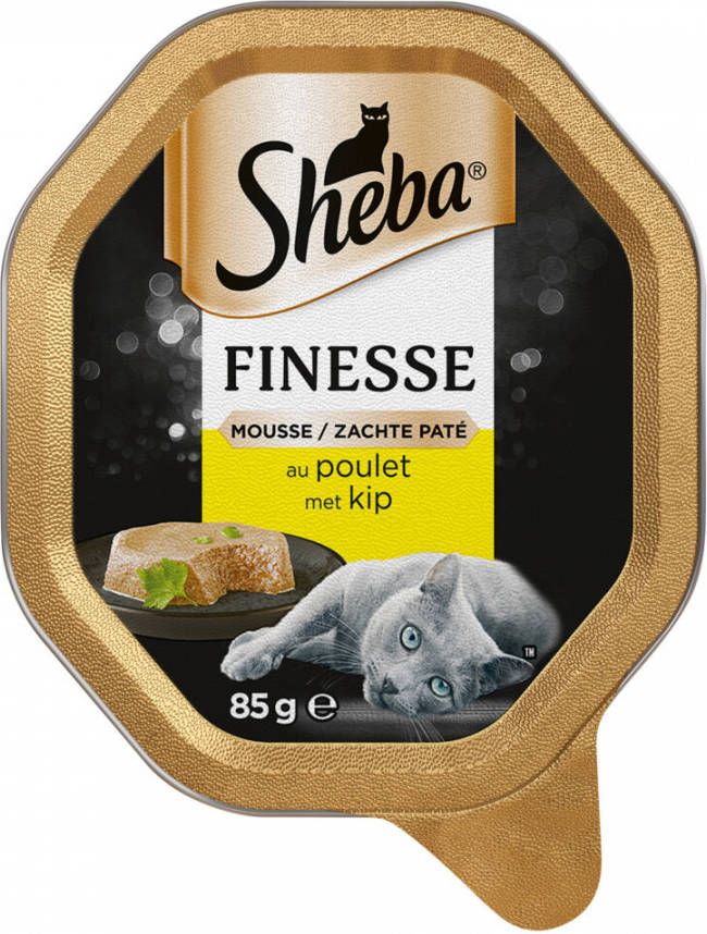 Sheba Alu Finesse Mousse 85 g Kattenvoer Kip