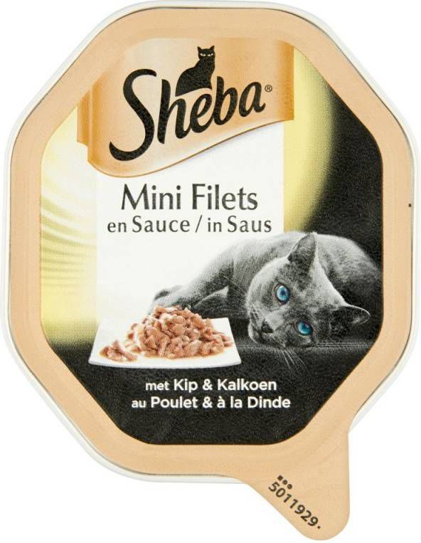 Sheba Selection Kip en Kalkoen in Saus Per 22(22 x 85 gram )